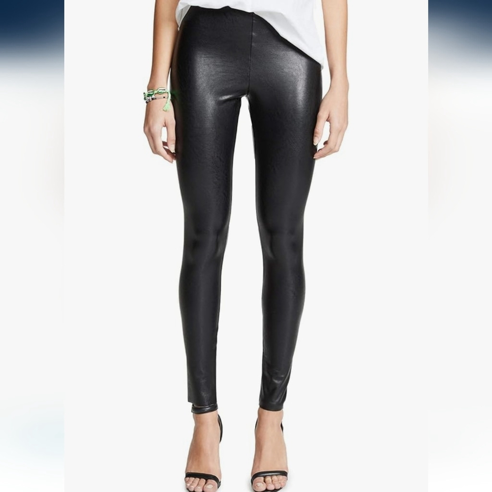 Commando Women's Perfect Control High Waist Faux Leather Leggings Size Small